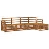 vidaXL Ensembles de canap&eacute;s 5 pcs Naturel Bois d'Acacia Massif