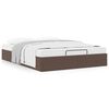vidaXL Cadre de lit ottoman sans matelas marron 140x200 cm similicuir