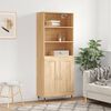 vidaXL Buffet haut Ch&ecirc;ne sonoma 69,5x34x180 cm Bois d'ing&eacute;nierie