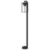 vidaXL Lampadaire d'ext&eacute;rieur noir 100 cm acier inoxydable