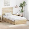 vidaXL Lit de Rangement Ch&ecirc;ne Sonoma 90 x 190 cm Bois d'ing&eacute;nierie