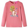 vidaXL T-shirt enfants &agrave; manches longues rose vieux 128