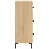 vidaXL Buffet Ch&ecirc;ne sonoma 34,5x34x90 cm Bois d'ing&eacute;nierie