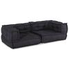 vidaXL Canap&eacute; modulaire 2 places anthracite 140x70x36 tissu