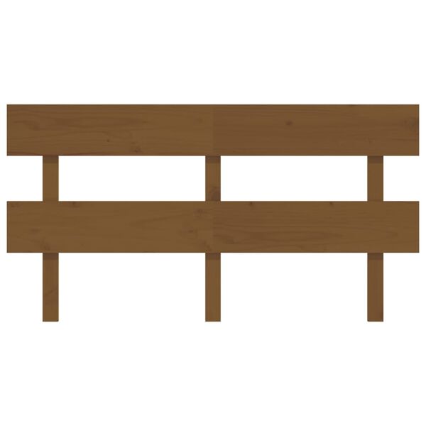 vidaXL T&ecirc;te de lit Marron miel 154x3x81 cm Bois massif de pin