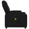 vidaXL Fauteuil inclinable de massage en tissu noir