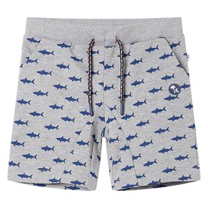 Short pour enfants avec cordon de serrage m&eacute;lange gris clair 116