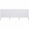 vidaXL Paravent 3 panneaux Tissu 400 x 120 cm Blanc