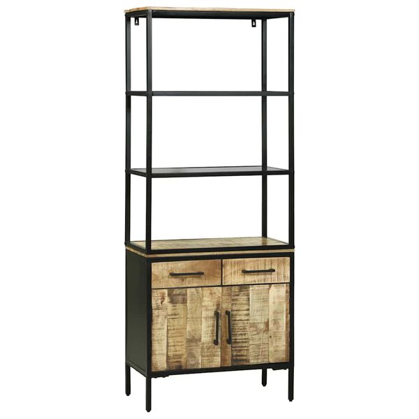 vidaXL Haut Armoire Marron 70 x 35 x 180 cm Bois de mangue massif