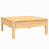 vidaXL Salon de jardin 3 pcs avec coussins cr&egrave;me Bois de pin massif