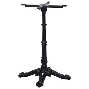 vidaXL Pied de table de bistro noir 52x52x72 cm fonte