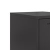 vidaXL Buffet haut noir 36x39x123 cm acier