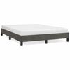 vidaXL Cadre de lit sans matelas gris fonc&eacute; 140x200 cm velours