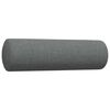 vidaXL Ensemble de canapés 3 pcs coussins décoratifs gris foncé tissu