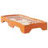 vidaXL Cadre de lit sans matelas empilable cire marron 75x190 cm