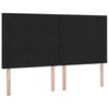 vidaXL Lit avec rangement et matelas Noir 160 x 200 cm Velours