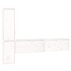 vidaXL Meubles TV 4 pcs Blanc Bois massif de pin