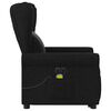 vidaXL Fauteuil inclinable de massage &eacute;lectrique Noir Tissu