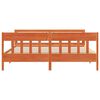 vidaXL Cadre de lit sans matelas cire marron 180x200cm bois pin massif