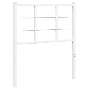 vidaXL T&ecirc;te de lit de remplacement m&eacute;tal blanc 75 cm