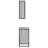vidaXL Ensemble de meubles de salle de bain 2 pcs Sonoma gris
