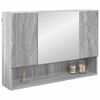 vidaXL Armoire Miroir Gris Sonoma 80 x 17 x 55 cm Bois d'ingénierie