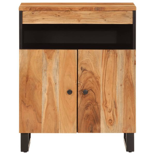 vidaXL Buffet avec 2 portes 60x33x75 cm bois massif d'acacia