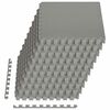vidaXL Tapis de sol de piscine 50 pc Gris 18 m&sup2; Mousse EVA