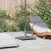 vidaXL Pied de parasol Aspect Bois Gris Fonc&eacute; 45 x 45 x 31 cm