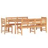 vidaXL Ensemble &agrave; manger de jardin 5pcs Bois de teck massif
