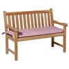 Madison Coussin de banc Panama 120x48 cm Rose p&acirc;le