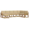 vidaXL Ensemble de canap&eacute;s d'ext&eacute;rieur 8 pcs Blanc et Beige
