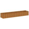 vidaXL Lit sur&eacute;lev&eacute; de jardin 479x100x69 cm acier corten