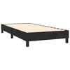 vidaXL Sommier &agrave; lattes de lit avec matelas LED Noir 100x200cm Velours