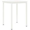 vidaXL Table de bar Blanc 110 x 55 x 105 cm Bois de pin massif