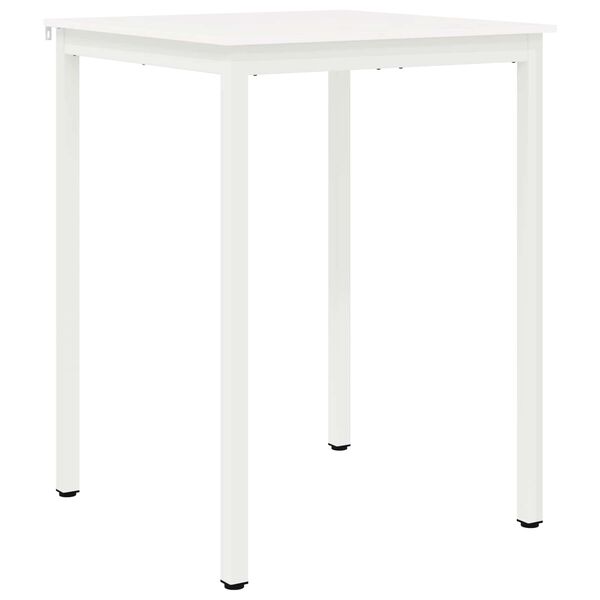 vidaXL Table de bar Blanc 110 x 55 x 105 cm Bois de pin massif
