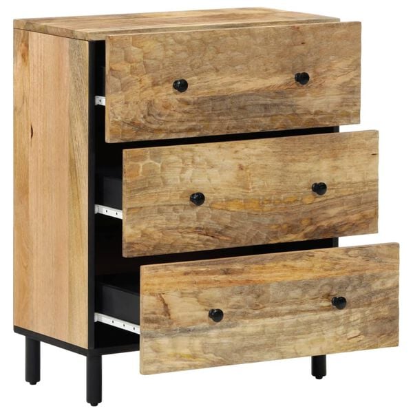 vidaXL Armoires lat&eacute;rales 2 pcs 60x33x75 cm bois massif de manguier