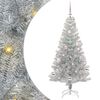 vidaXL Sapin de No&euml;l avec 150 LED avec support Argent 150 cm PET