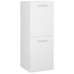 vidaXL Armoire de salle de bain Blanc 30x30x80 cm Bois d&rsquo;ing&eacute;nierie