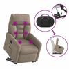 vidaXL Fauteuil inclinable de massage &eacute;lectrique taupe