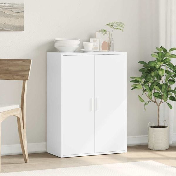 vidaXL Buffet blanc 60x31x84 cm bois d'ingénierie