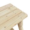 vidaXL Table de pique-nique pour 4 enfants avec parasol bois de sapin