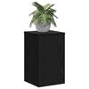 vidaXL Support de Plante 2 pcs Ch&ecirc;ne noir 30 x 30 x 50 cm