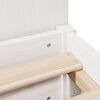vidaXL Lit biblioth&egrave;que sans matelas blanc 100x200 cm bois pin massif