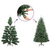 vidaXL Sapin de No&euml;l artificiel Vert 240 cm PVC, plastique et acier