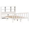 vidaXL Lit biblioth&egrave;que sans matelas blanc 120x190 cm bois pin massif