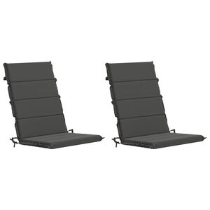 vidaXL Coussin de chaise &agrave; dossier haut GEMERT 2 pc 100 % polyester