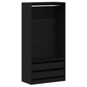 vidaXL Armoire Ch&ecirc;ne noir 100 x 50 x 200 cm Bois d'ing&eacute;nierie