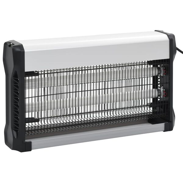 vidaXL Lampe anti-insectes Noir Aluminium ABS 30 W