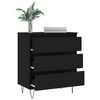vidaXL Buffet Noir 60x35x70 cm Bois d'ingénierie